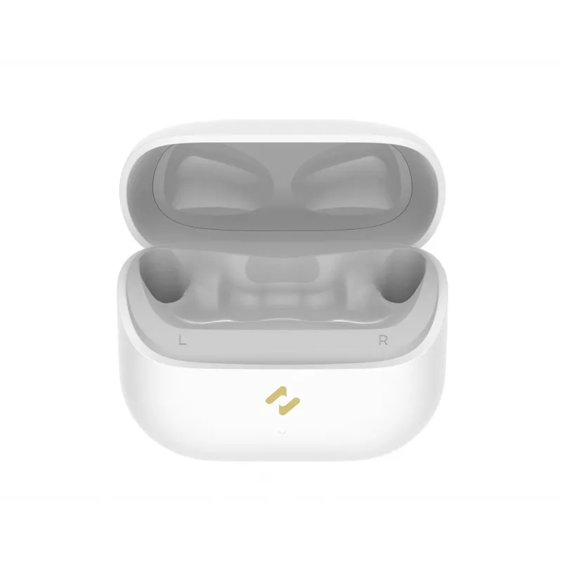 HAVIT TW982 True Wireless Stereo ausinės su Bluetooth 5.3, jutikliniais valdikliais, IPX4 atsparumu vandeniui ir įkrovimo dėklu – baltos