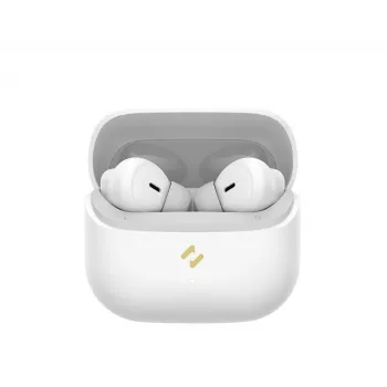 HAVIT TW982 True Wireless Stereo ausinės su Bluetooth 5.3, jutikliniais valdikliais, IPX4 atsparumu vandeniui ir įkrovimo dėklu – baltos