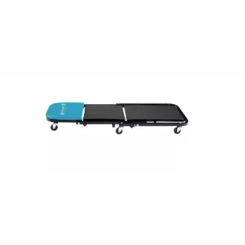 Hazet 195N-3 2-in-1 dirbtuvių gulimasis vežimėlis ir taburetė, 150 kg apkrova, 1198 x 440 x 135 mm, mėlyna/juoda