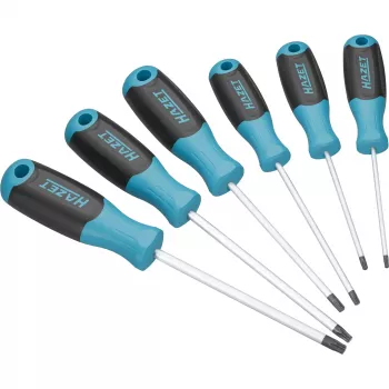 HAZET 811T/6 Dirbtuvių atsuktuvų rinkinys 6 dalių vidinis TORX (TX10-TX30)