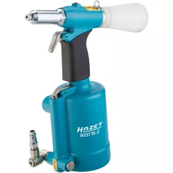 HAZET 9037N-2 Pneumatinė kniedijimo pistole 2.4-5.0 mm su 5 antgaliais