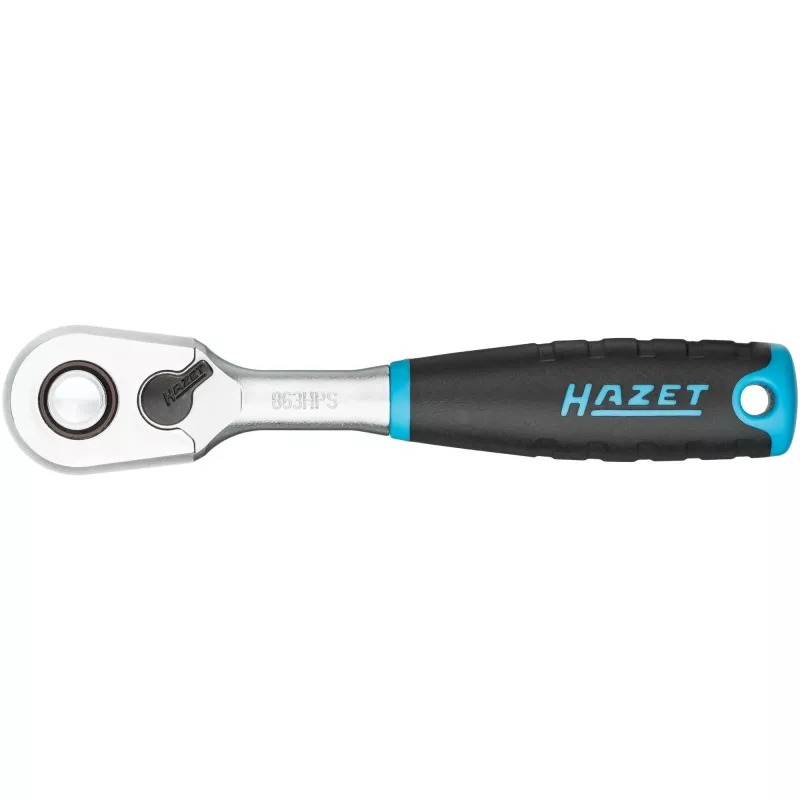 HAZET HiPer smulkiaaigis grįžtamasis reketas 863HPS 1/4 colio pavara 90 dantukų 115 mm