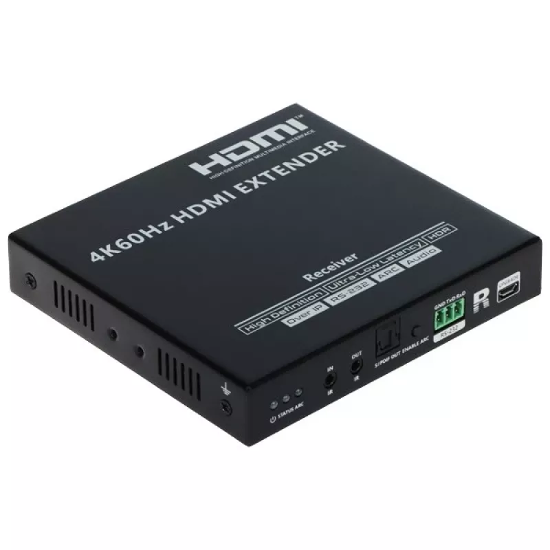 HDMI Extender Receiver 4K@60Hz 70m per CAT6/7 PoC IR