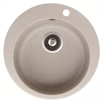 HELIKA Kriauklė Clarus SR100-110W Granito kompozito virtuvės kriauklė juoda 780x500mm