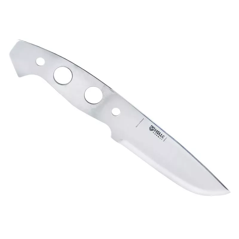 HELLE Blade Helle Utvaer peilis, Sandvik 12C27 nerūdijantis plienas, garbanotas beržo rankena, Drop Point, Scandi galandimas, pilnas tangas, 210 mm bendras ilgis, 160 g