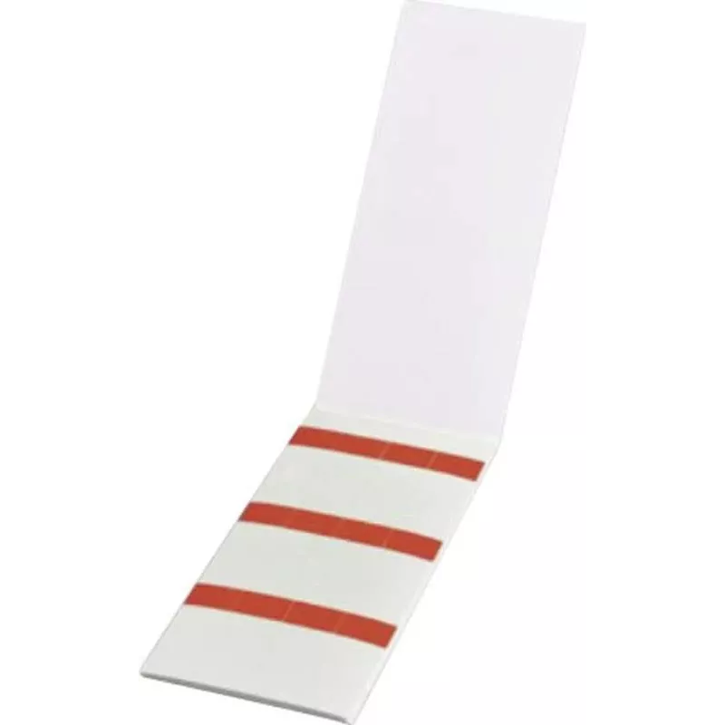 HellermannTyton HELASIGN savaiminio laminavimo kabelių žymeklių etiketės, raudonos/permatomos, 19 x 38 mm, 60 etikečių (10 lapų po 6), PVC 598-31402