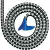 HellermannTyton HWPP25L2 Spiraliuotas kabelio apvyniojimas - 2 m, 25 mm, juoda, polipropilenas (PP)