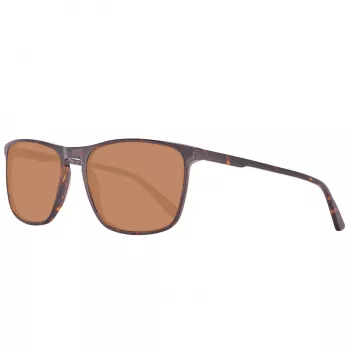 Helly Hansen HH5004-C01-57 Vyriški stačiakampiai akiniai nuo saulės, juodas rėmelis, pilki lęšiai, 57/18/140 mm