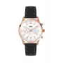 HENRY LONDON Women's Watch HL39-CS-0036 39mm Rose Gold Tone Stainless Steel Case Green Dial Green Leather Strap