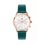 HENRY LONDON Moteriškas Laikrodis HL39-CS-0144 40mm Nerūdijantis Plienas Žalias Odinis Dirželis
