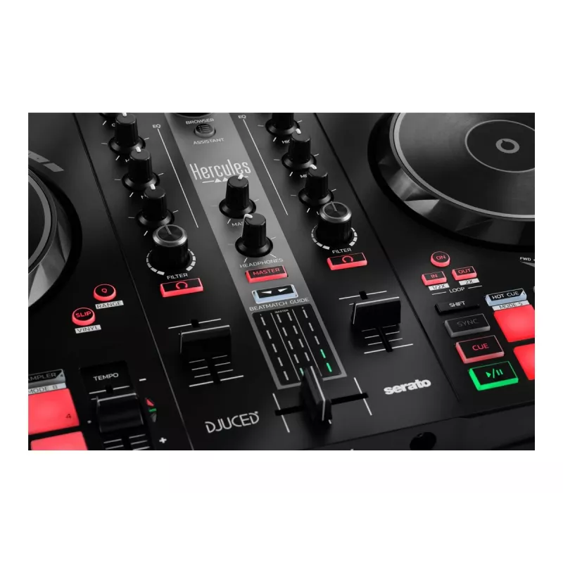 Hercules DJ Essentials Kit su DJControl Inpulse 200, DJMonitor 32 garsiakalbiais ir HDP DJ45 ausinėmis