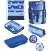 Herlitz FiloActive XL Plus Cosmic School Satchel Set (19L Ergonomic Backpack with Pencil Case & Sports Bag)
