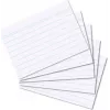 HERLITZ indekso kortelės DIN A8 su linijomis, baltos, 170g, be medienos, mėlynos linijos, 100 vnt.
