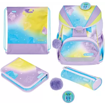 Herlitz UltraLight XL Plus Little Monster mokyklinės kuprinės rinkinys