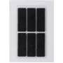 HERMA 15187 lipdukai savaiminio klijavimo stačiakampiai juodi 100 x 150 mm, 6 vnt.