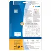 HERMA 8016 skaidrūs blizgūs poliesterio lipdukai A4 45,7 x 21,2 mm 1200 lipdukų