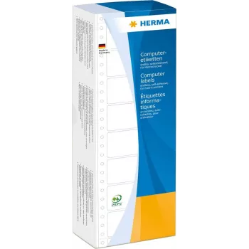 HERMA 8207 perforuoti balti A4 kompiuteriniai lipdukai 35,7 x 68,6 mm 4000 lipdukų