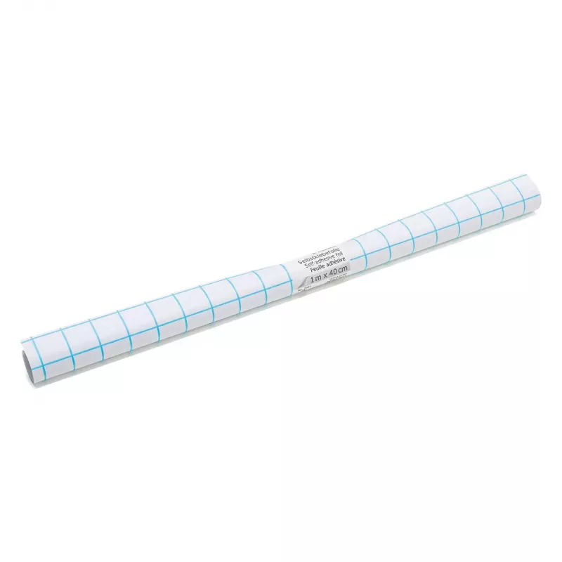 HERMA savaiminio klijavimo knygų apsauginė plėvelė, permatoma blizgi PP, 400 mm x 1 m, tinklelio linijos 7001