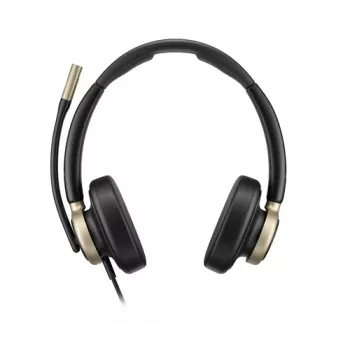 Hewlett Packard Poly Mission 820 stereo USB laidinės ausinės su triukšmą slopinančiu mikrofonu - juodos
