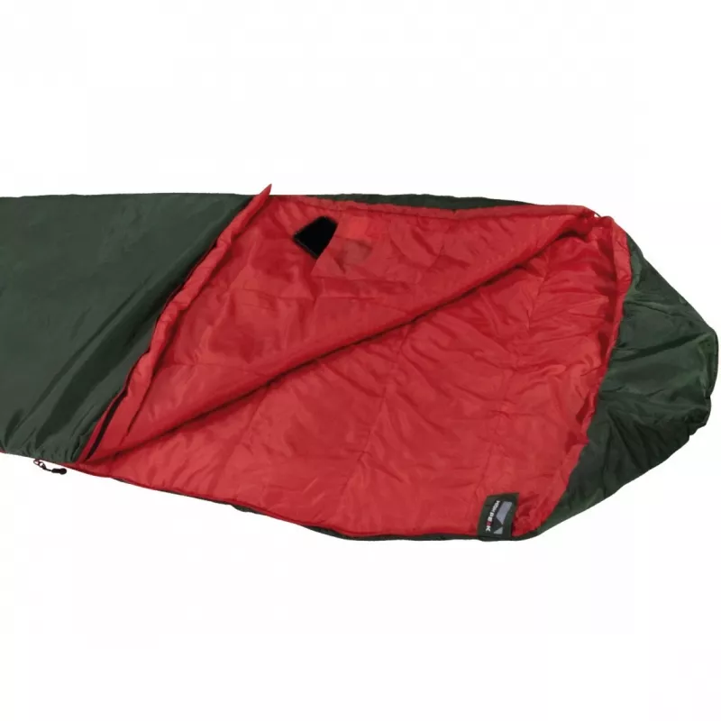 High Peak Lite Pak 800 miegmaišis (žalia/raudona)
