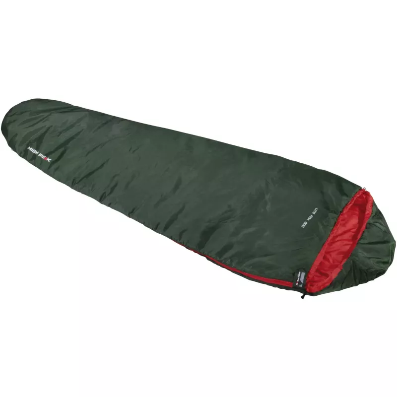 High Peak Lite Pak 800 miegmaišis (žalia/raudona)