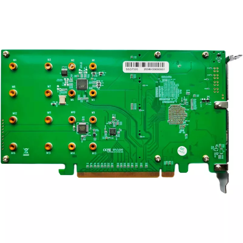 HighPoint SSD7505 PCIe 4.0 NVMe RAID valdiklis - 5x M.2 SSD, iki 28 000 MB/s