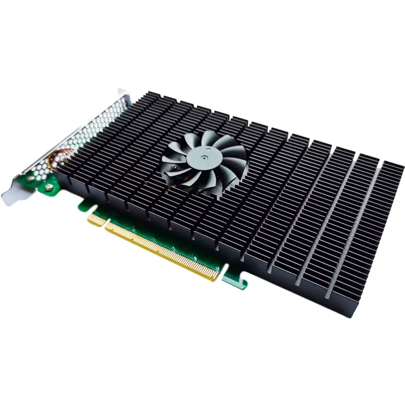 HighPoint SSD7505 PCIe 4.0 NVMe RAID valdiklis - 5x M.2 SSD, iki 28 000 MB/s