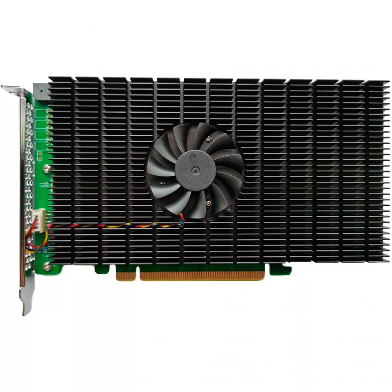 HighPoint SSD7505 PCIe 4.0 NVMe RAID valdiklis - 5x M.2 SSD, iki 28 000 MB/s