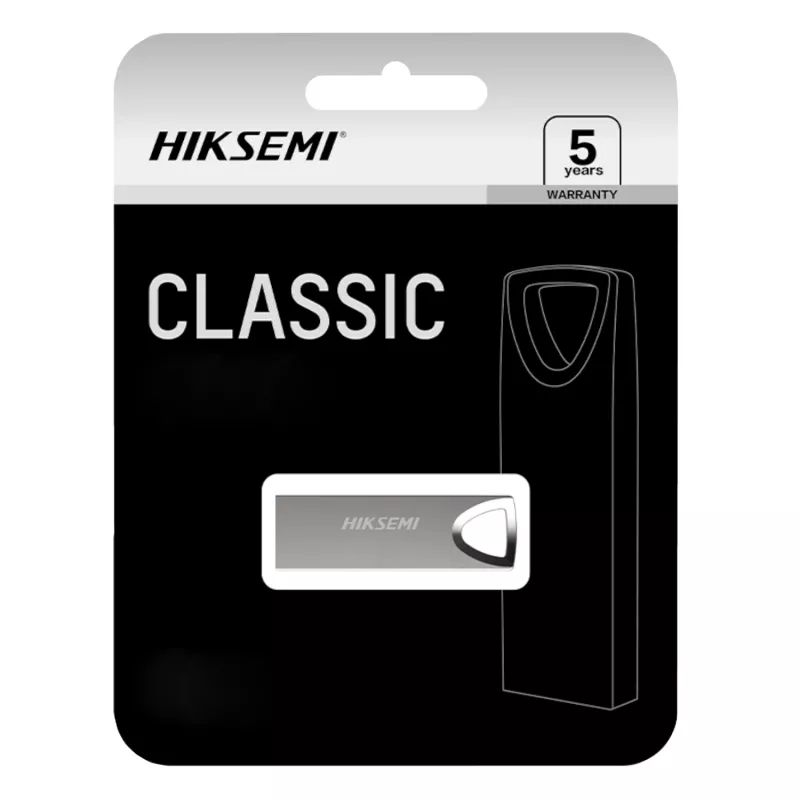 Hiksemi Classic 64GB USB 2.0 atmintukas - metalinis cinko lydinio korpusas be dangtelio