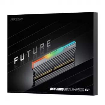 HIKSEMI Future RGB 32GB (2x16GB) 6000MHz DDR5 UDIMM atminties rinkinys, CL30, juoda