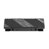 Hiksemi MH2 M.2 NVMe SSD radiatorius, aliuminio lydinio pasyvus aušintuvas su dviem šiluminėmis pagalvėlėmis, įrankiams nereikalingas tvirtinimas, juodos spalvos