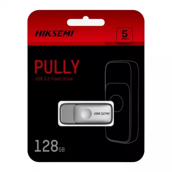 HIKSEMI Pully 128GB USB 3.2 Gen 1 atmintukas, įtraukiamas, be dangtelio, juodas