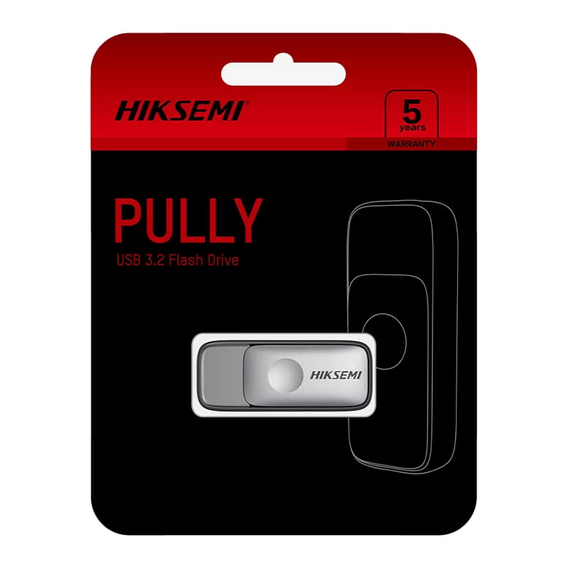 HIKSEMI Pully 32GB USB 3.2 Gen 1 Flash Drive USB-A įtraukiamas juodas