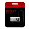 HIKSEMI Rotary Series 32GB USB 3.0 atmintinė, 360° pasukama, cinko lydinys, sidabrinė/juoda