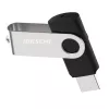 HIKSEMI Rotary Series 32GB USB 3.0 atmintinė, 360° pasukama, cinko lydinys, sidabrinė/juoda