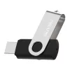 HIKSEMI Rotary Series 32GB USB 3.0 atmintinė, 360° pasukama, cinko lydinys, sidabrinė/juoda