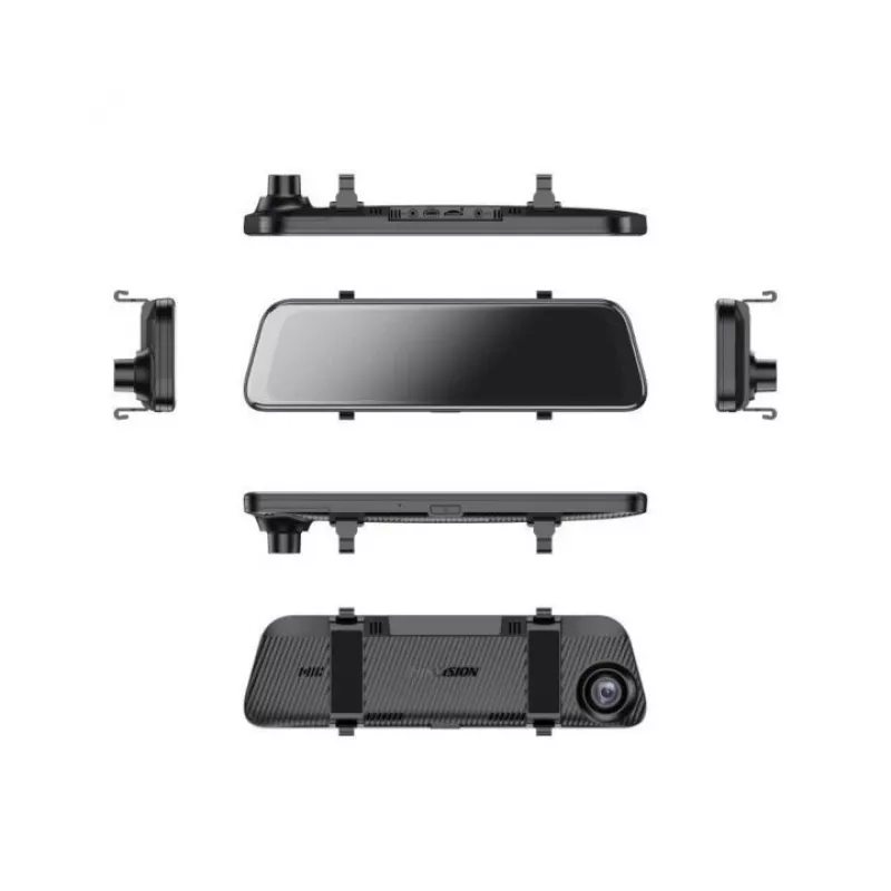 Hikvision AE-DC4928-N6PRO 2K AI vaizdo registratorius su 9,35 colio IPS jutikliniu ekranu, dvigubomis kameromis, veidrodėlio laikikliu, juodos spalvos
