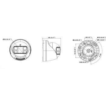 Hikvision DS-2CD1383G2P-LIUF/SL 8 MP išmanioji hibridinė šviesos bokštinė IP kamera su dvipusiu garsu, 2.0mm objektyvas