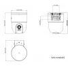 Hikvision DS-2CD1F47G3H-LIUF/SX 4MP fiksuoto objektyvo kupolinis tinklo fotoaparatas su įmontuotu mikrofonu, 2,8 mm objektyvas, IP67, IK10, PoE