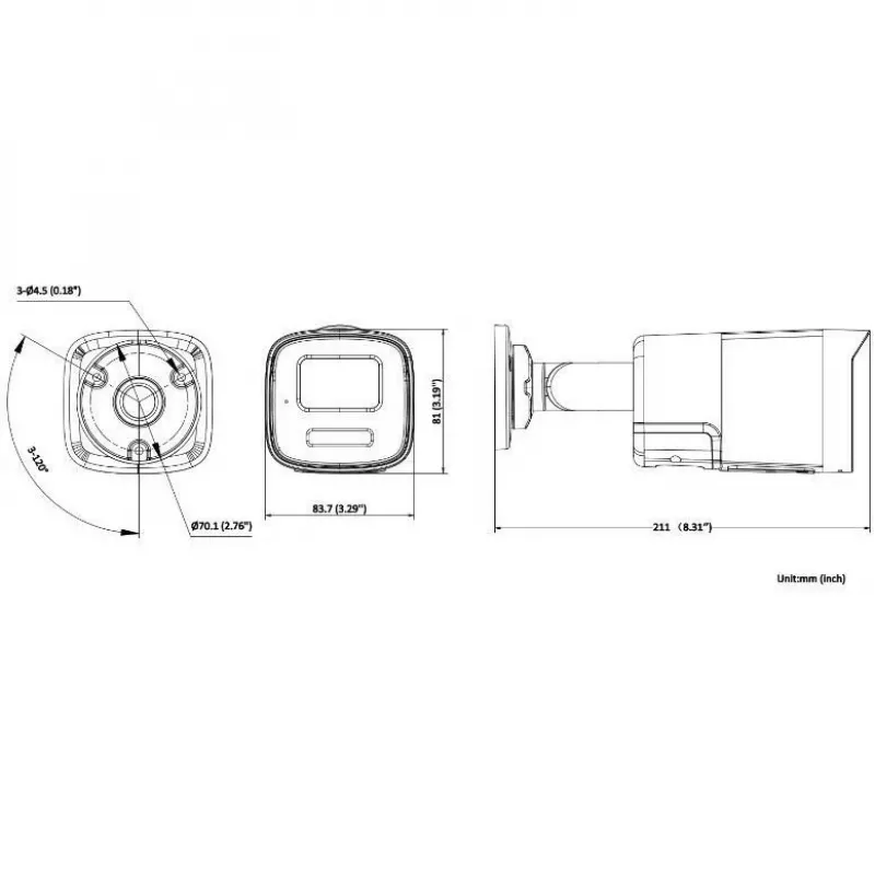 Hikvision DS-2CD1T47G2H-LIUF/SL 2.8mm 4MP IP Camera