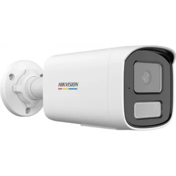 Hikvision DS-2CD1T47G3-LIU(2.8mm) 4MP ColorVu Lite Bullet IP Camera su balta šviesa, įmontuotu mikrofonu, H.265+, IP67, PoE
