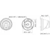 Hikvision DS-2CD2343G2-LI2U(2.8mm) 4MP kupolinė IP kamera, Live-Guard, AcuSense, juoda
