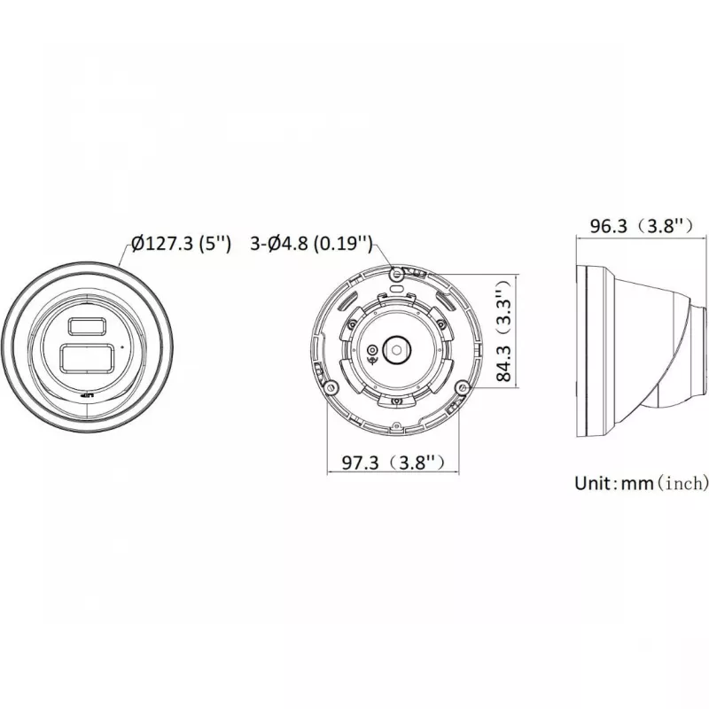 Hikvision DS-2CD2343G2-LI2U/SL 2.8mm PL AcuSense 4MP Turret IP Camera su Smart Hybrid Light