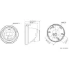 Hikvision DS-2CD2346G2H-IU(2.8MM)(EF)/PL DarkFighter AcuSense 4MP IP kupolinė kamera, 2.8mm, įmontuotas mikrofonas, PoE