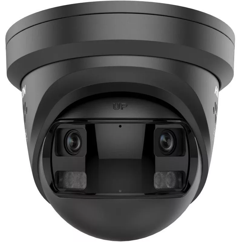 Hikvision DS-2CD2363G2P-LISU/SL 180° panoraminė AcuSense tinklo kamera, 2×4mm objektyvas, 3840×1080, juoda DS-2CD2363G2P-LISU/SL(180°)(O-STD)/BLACK