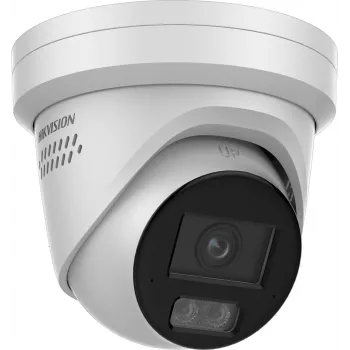 Hikvision DS-2CD2387G3-LIS2UY/SRB 8MP lauko tinklo kupolinė kamera su AcuSense, 2.8 mm objektyvu, dvipusiu garsu, IP67, PoE