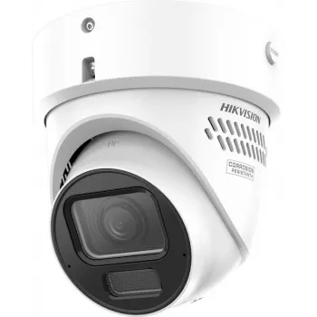 Hikvision DS-2CD2H67G3-LIZS2UY/SRB 6 MP lauko kupolinė IP kamera su AcuSense, 2,8-12 mm motorizuotu varifokaliniu objektyvu, balta šviesa ir IR, PoE