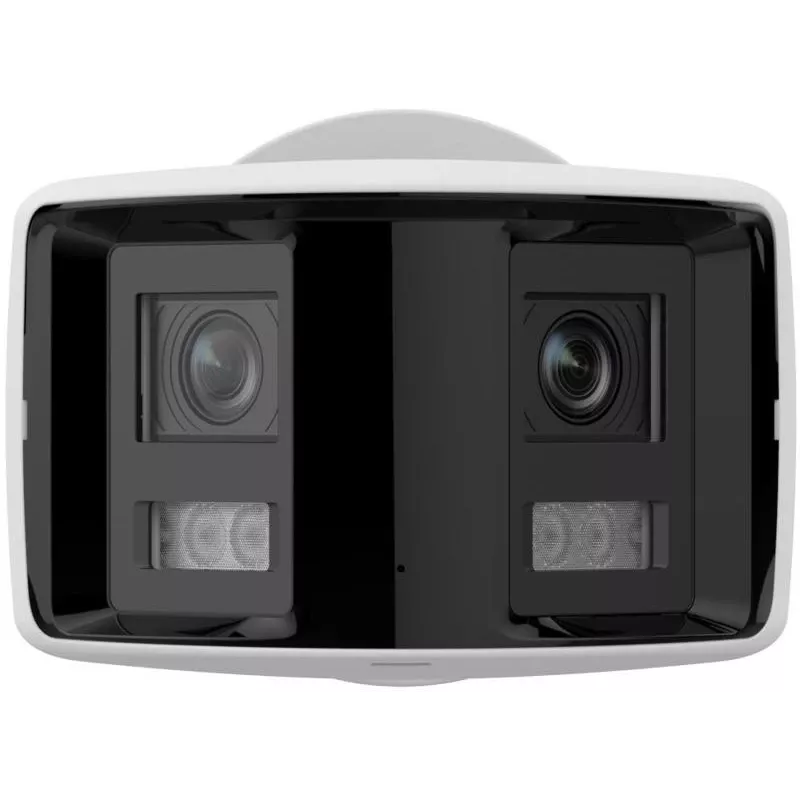 Hikvision DS-2CD2T46G2P-ISU/SL(2.8MM)(C) 4MP Panoraminė AcuSense IP kamera, 2x 2.8mm, 180° matymo laukas, IP67, PoE