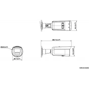 Hikvision DS-2CD2T63G2-4LI(2.8mm) 6 MP AcuSense Bullet IP kamera