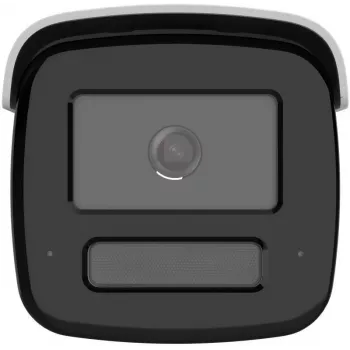 Hikvision DS-2CD2T87G3-LIS2UY/SL 8MP ColorVu AcuSense IP bullet kamera, 4mm fiksuotas objektyvas, 24/7 pilna spalva, blykstės šviesa ir garso atgrasymas, IP67, PoE